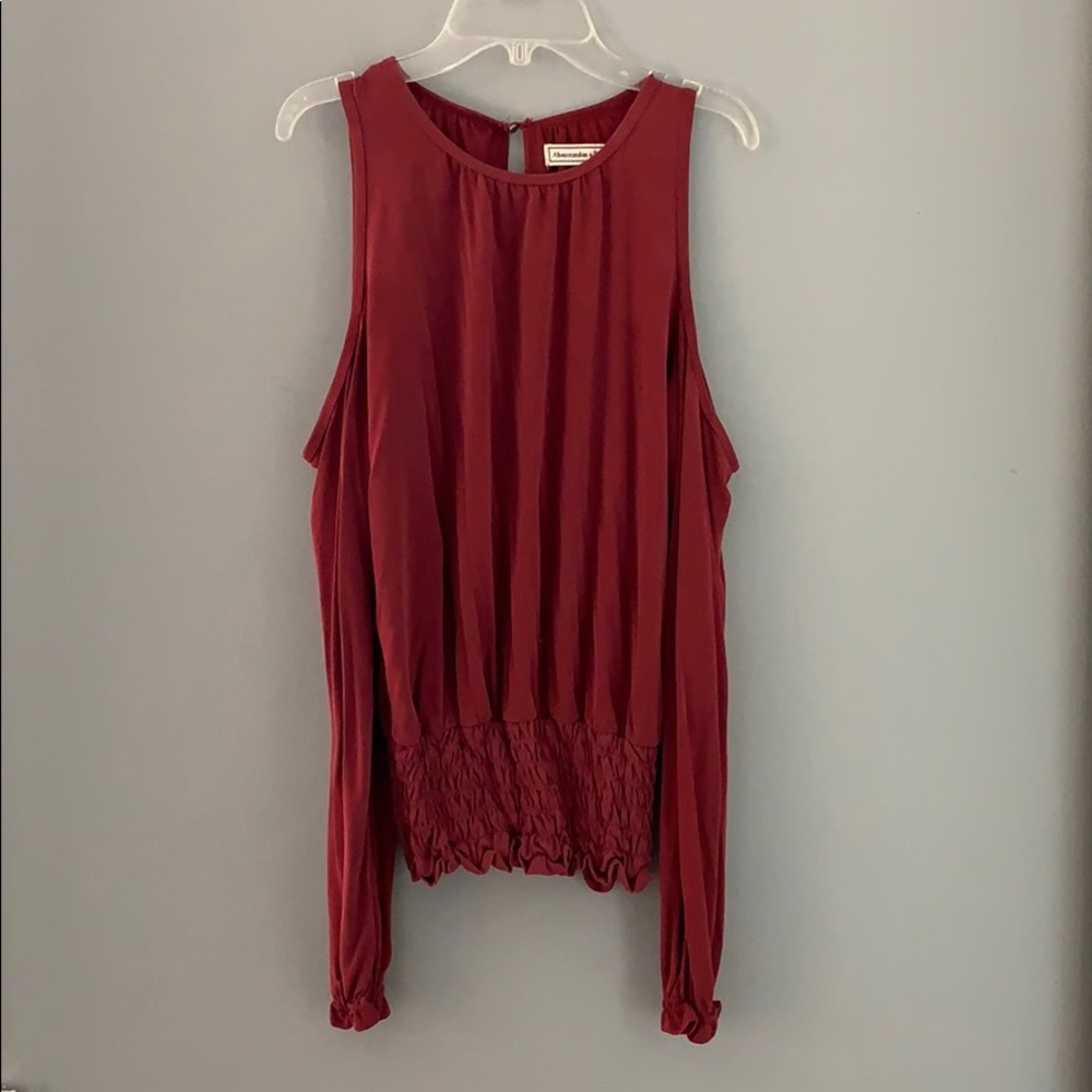 Abercrombie & Fitch Cold Shoulder Top